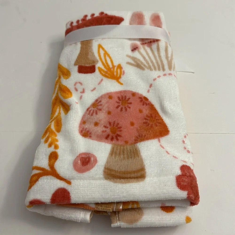 💥6pc CARO HOME 100% Cotton Bath Towel Set - Mushroom Print - MESA
